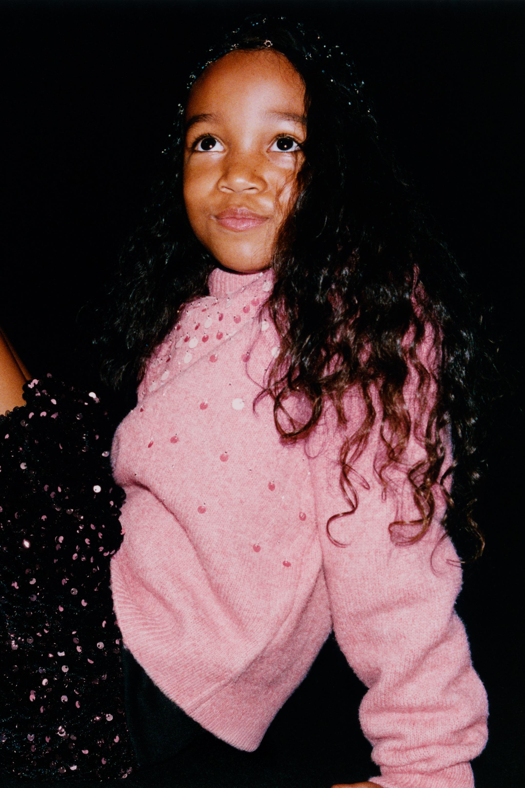 SEQUINED KNIT JUMPER